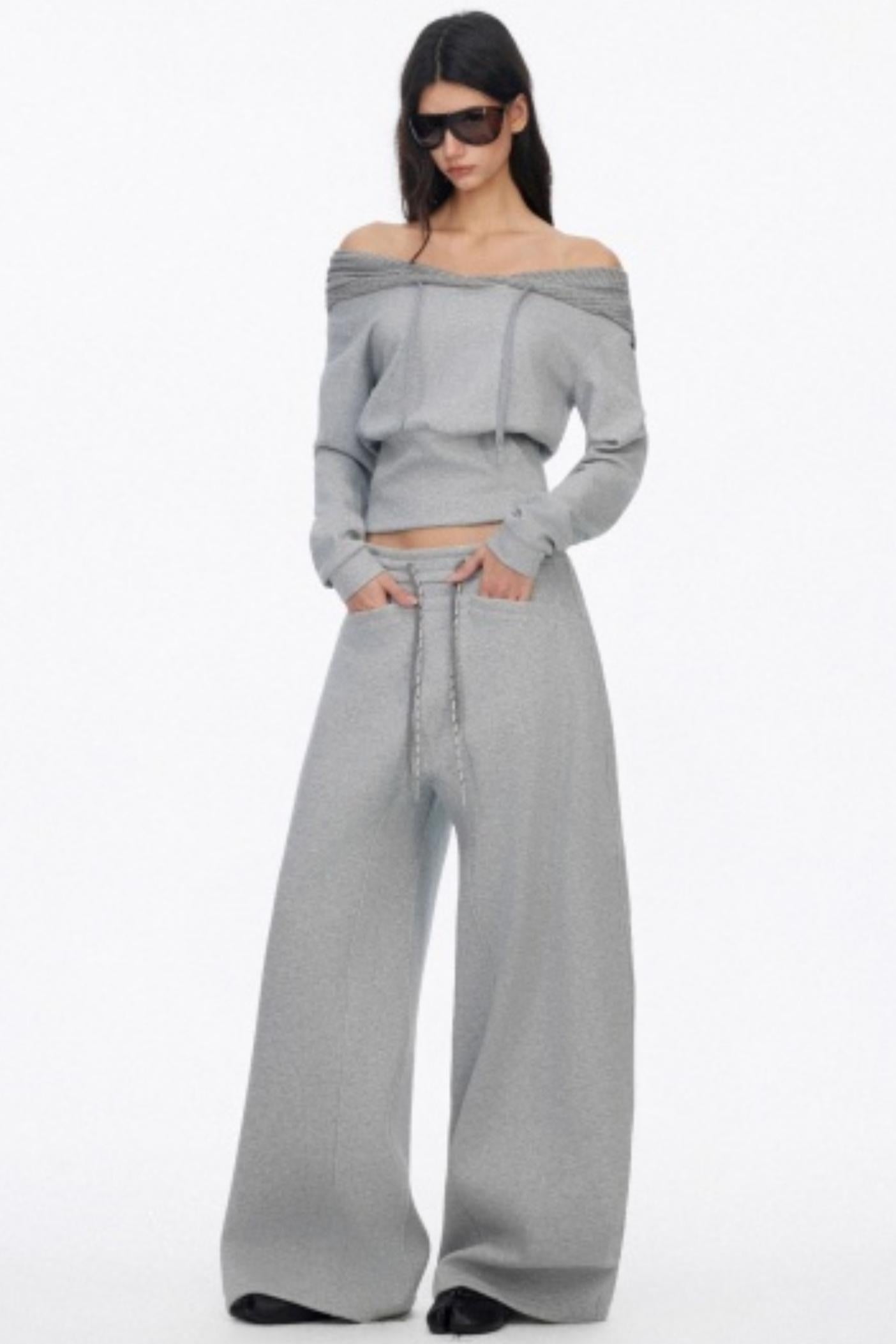 Slim One Shoulder Hoodie