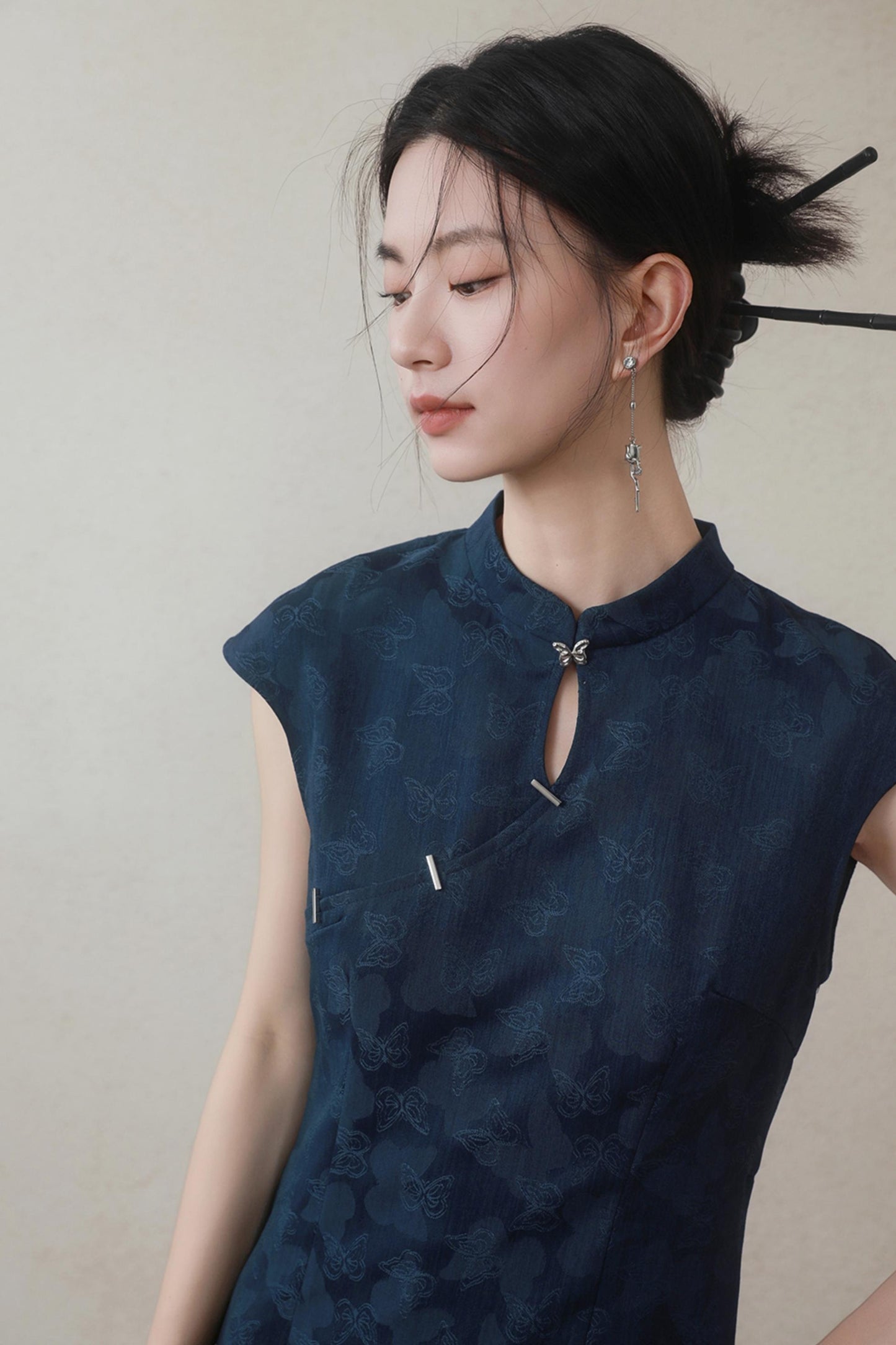 Summer Navy Denim Dress