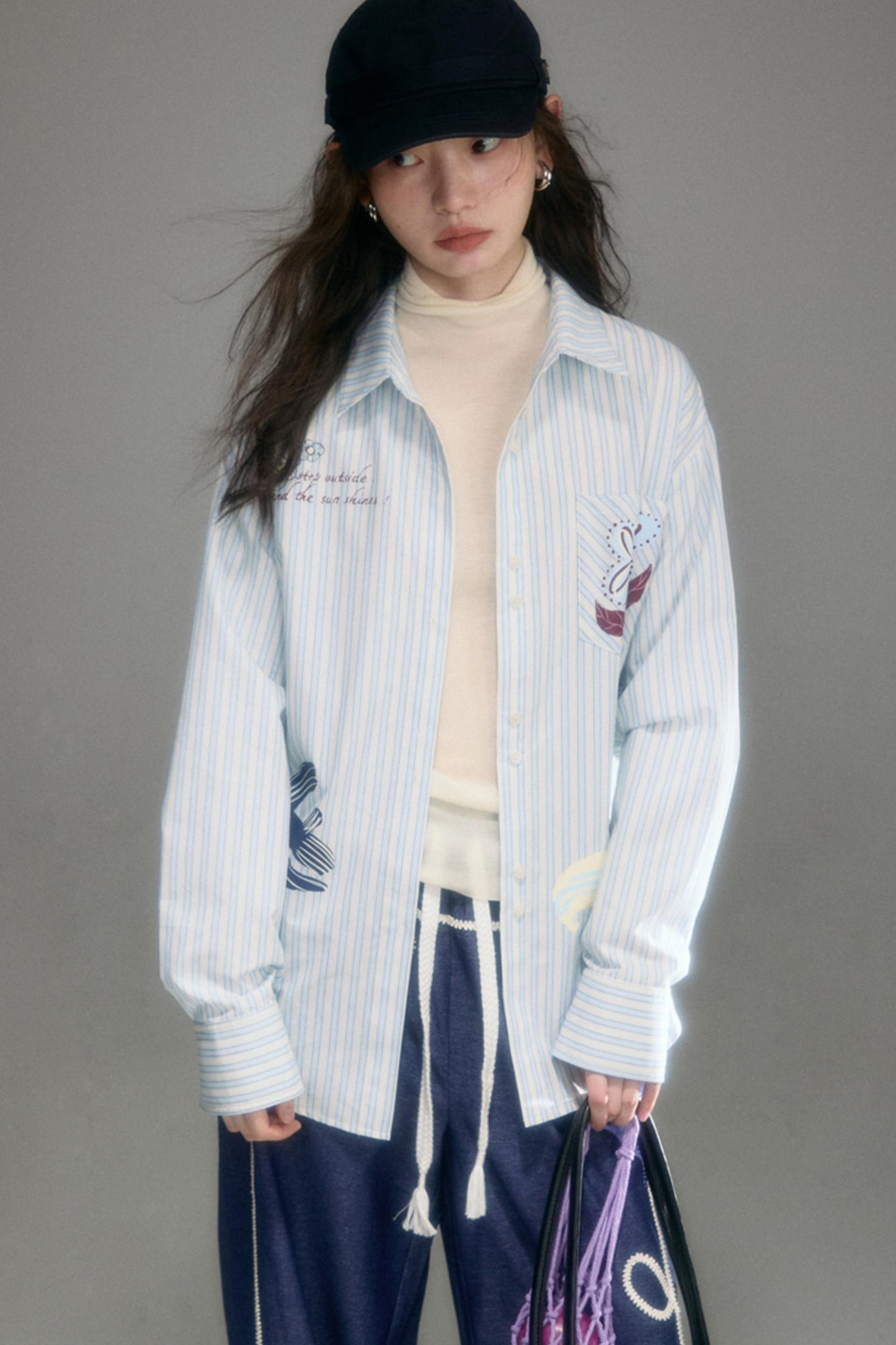 Flying Lily Striped Shirt