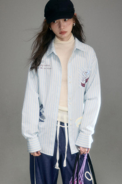 Flying Lily Striped Shirt