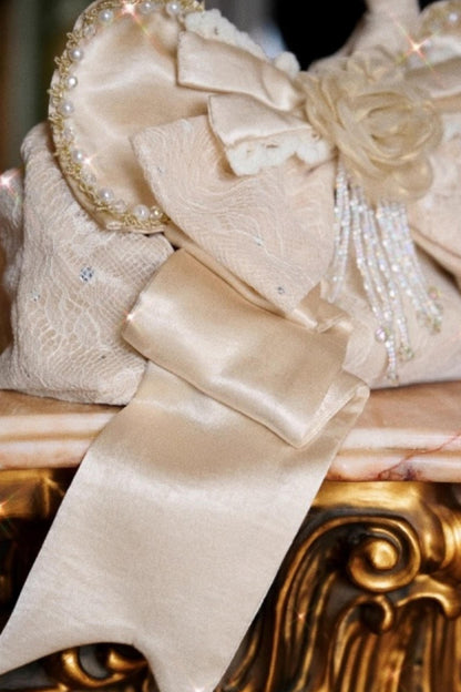 Slavic Satin Bow Handbag
