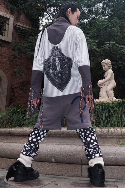 Multi-Tie Loose Long Sleeves Top