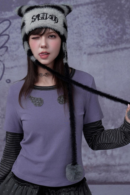 Faux Mink Cat Ear Hat