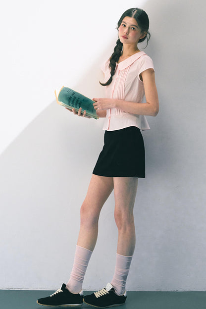 Pink Peter Pan Collar Shirt