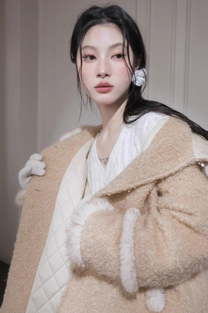 California Sunset Wool Hooded Coat