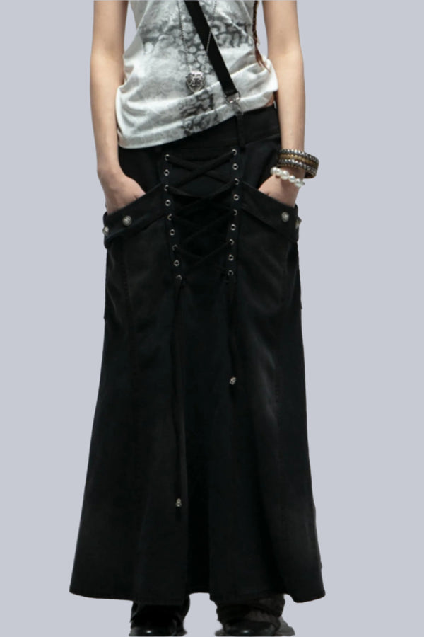 Fishtail Studded Skirt