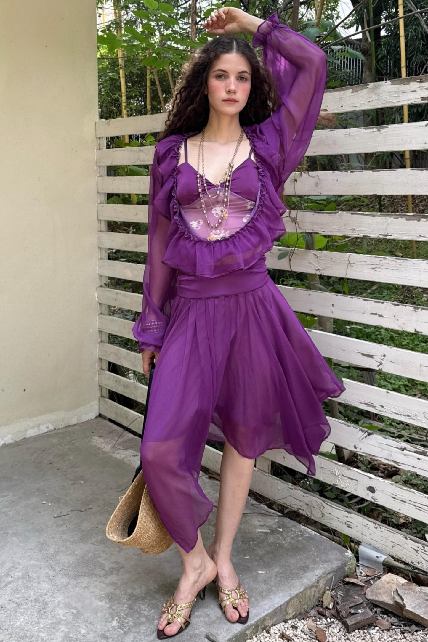 Ruffle Skeleton Skirt Set-Up