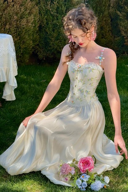 Butterfly Satin Skirt