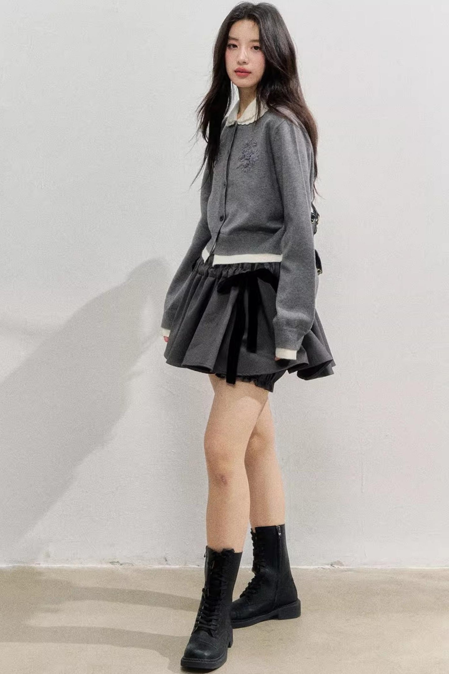 Sunset Rose Crochet Sweater