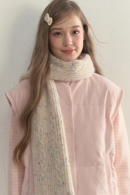 Vintage Wool Dot Scarf