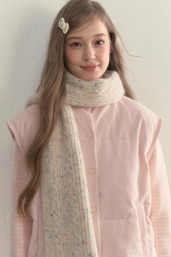 Vintage Wool Dot Scarf