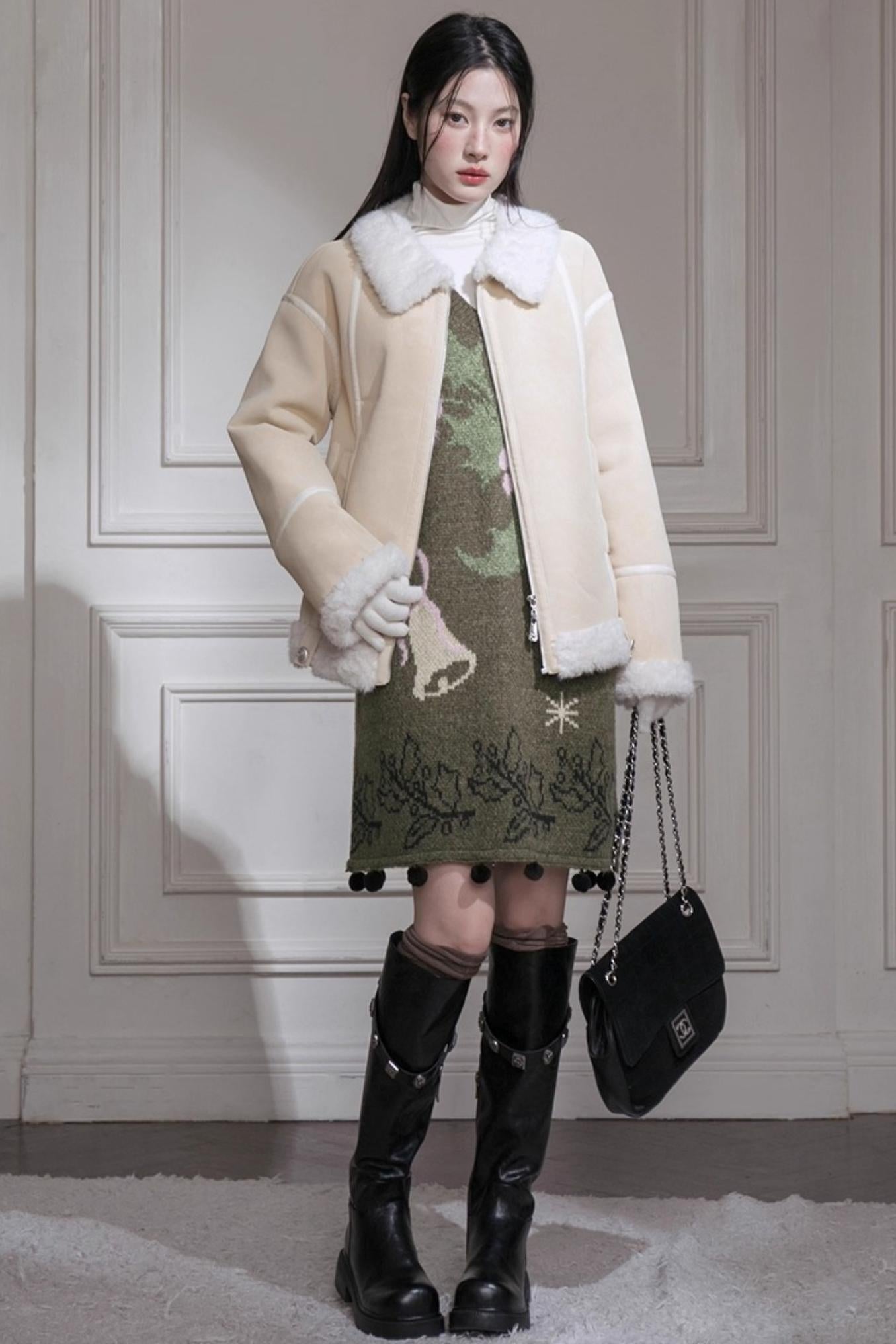 Pine Needle Knit Dress