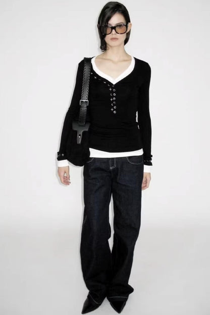 Star Rays Knit Top