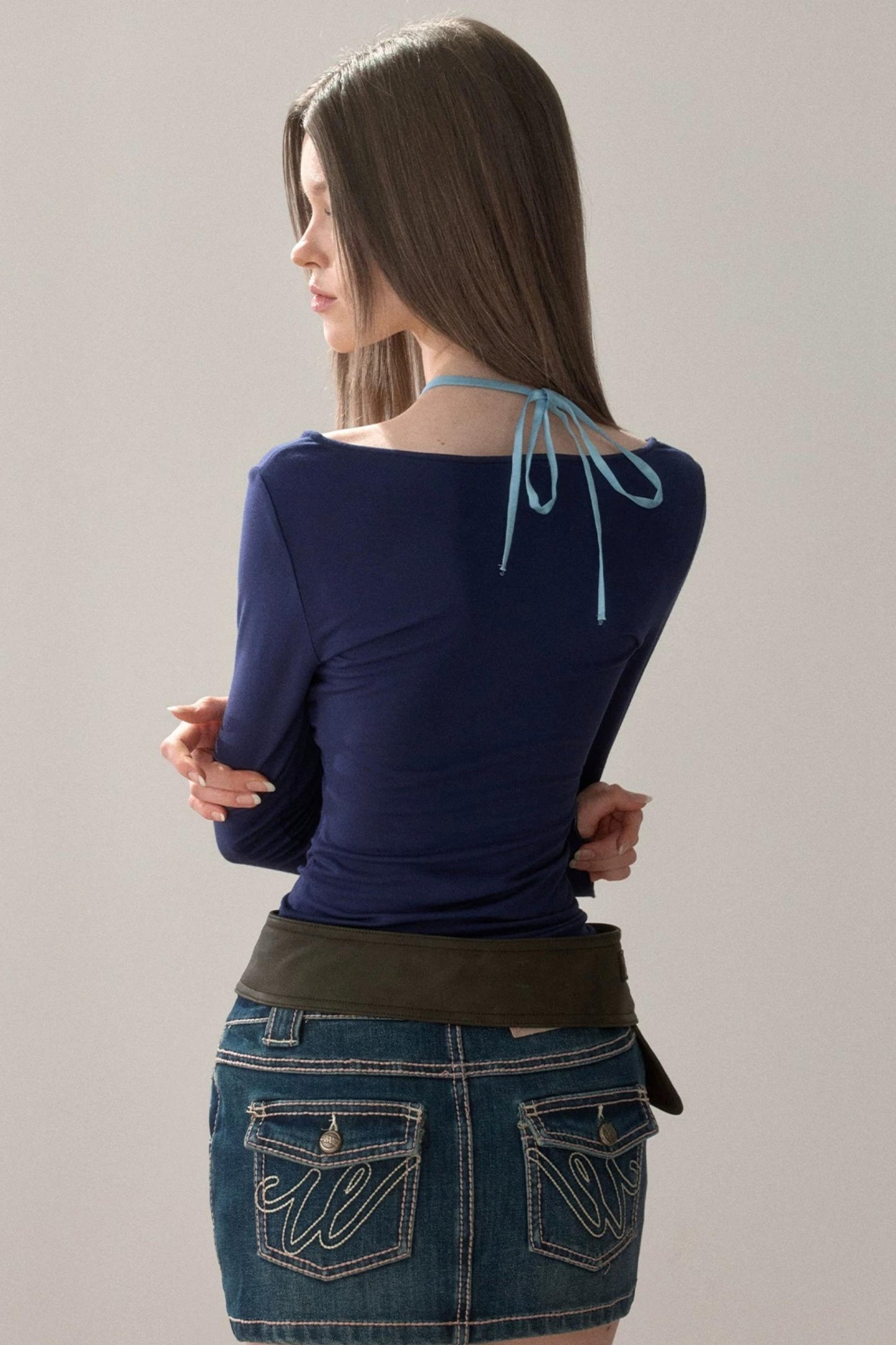 Slim Fit Cross-Tie T-Shirt