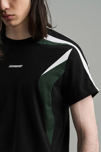 Embroidered Colorblock Tee