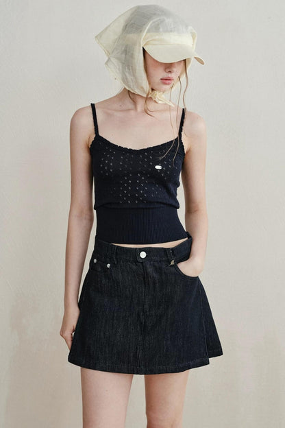 Retro Lace Knitted Vest