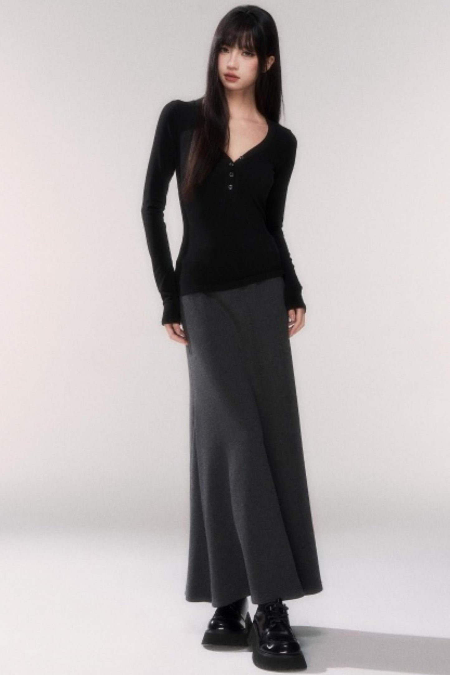 Knitted Waist-Cinching Top