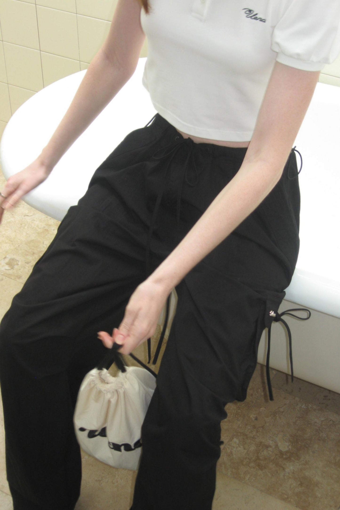 Retro Wide-Leg Work Pants