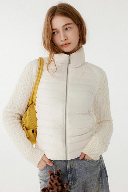 Textured Cable Knit Jacket