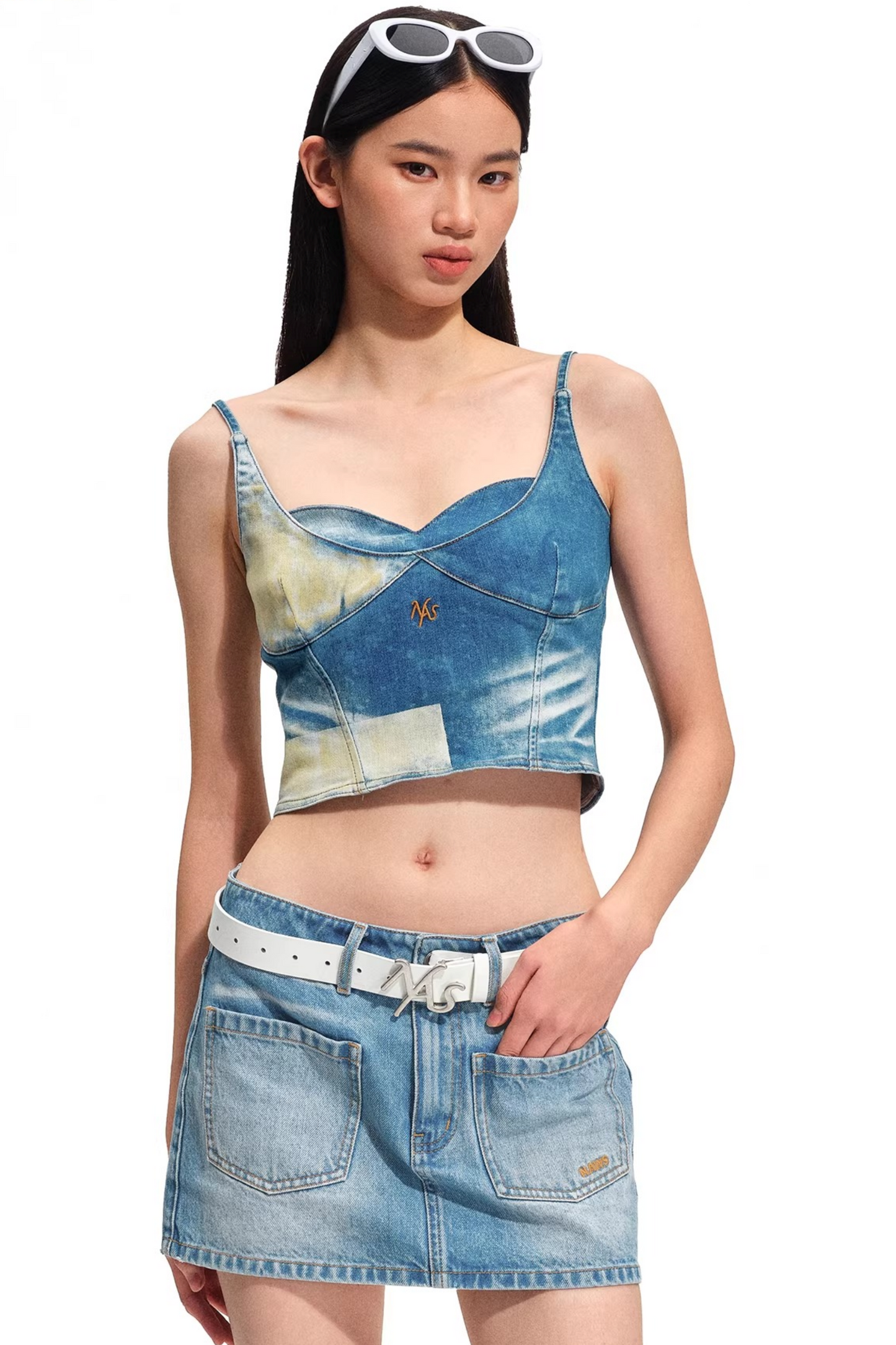 Equestrian Denim Corset Top