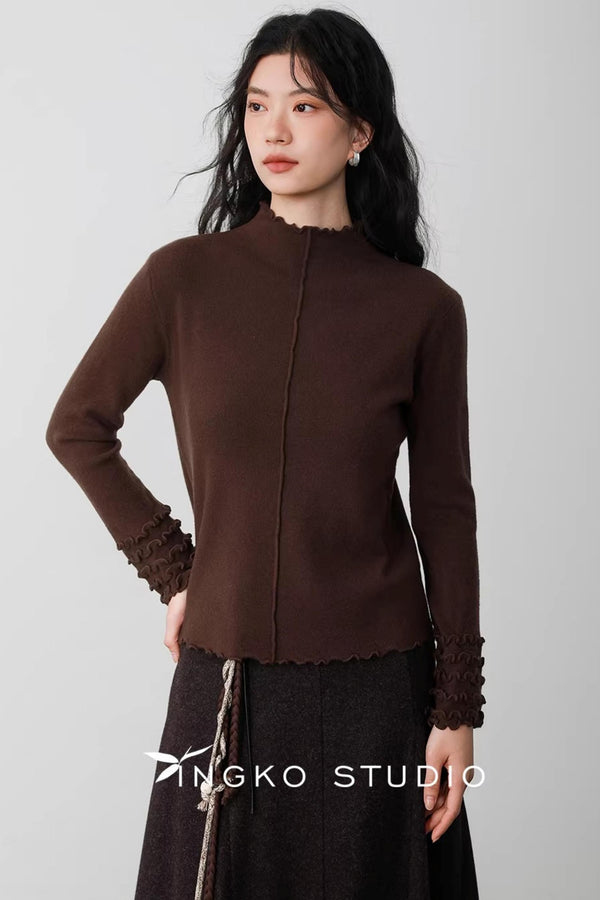 Caramel Latte Wave Sweater