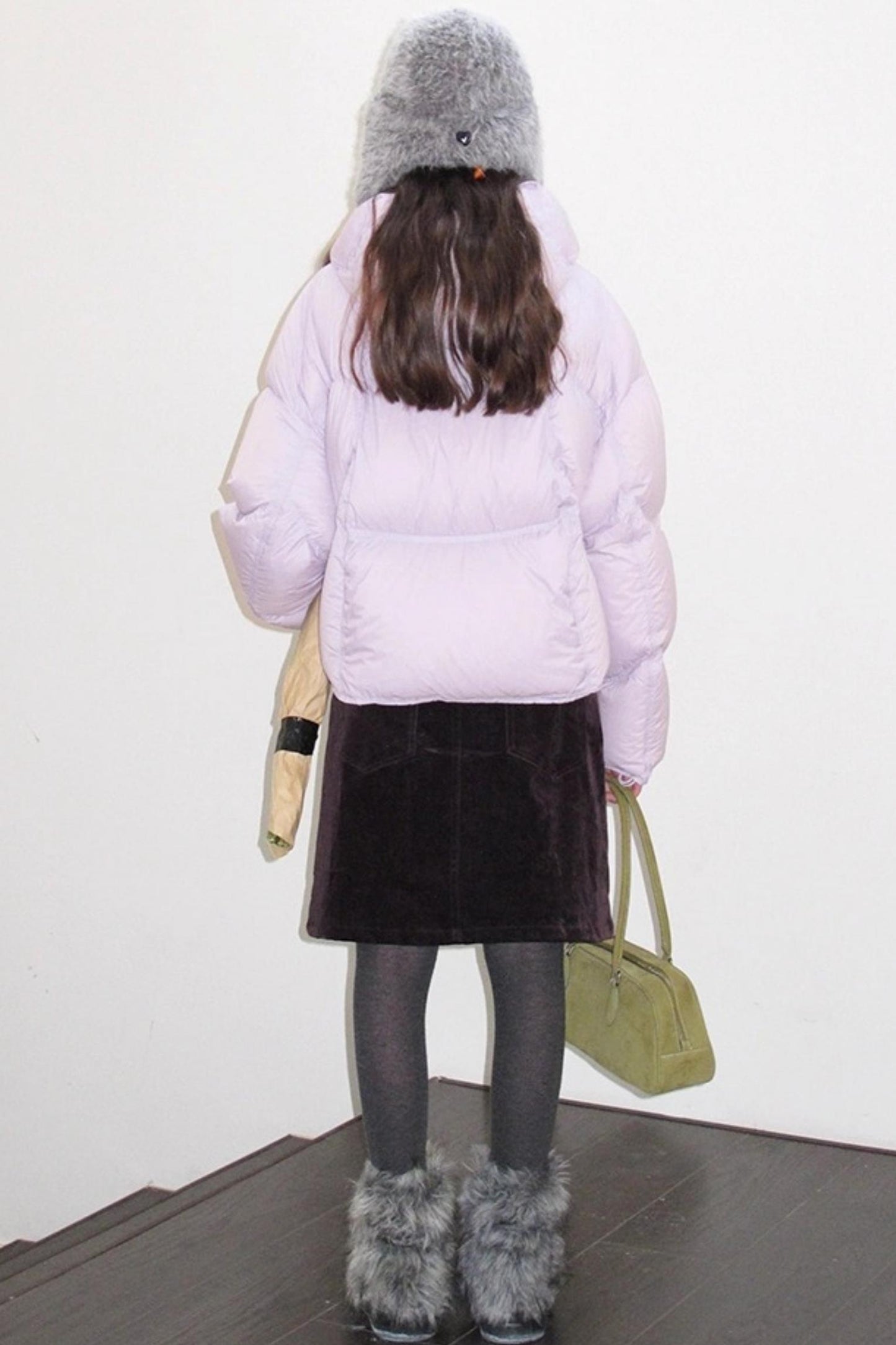 Vintage Dark Purple Velvet Skirt