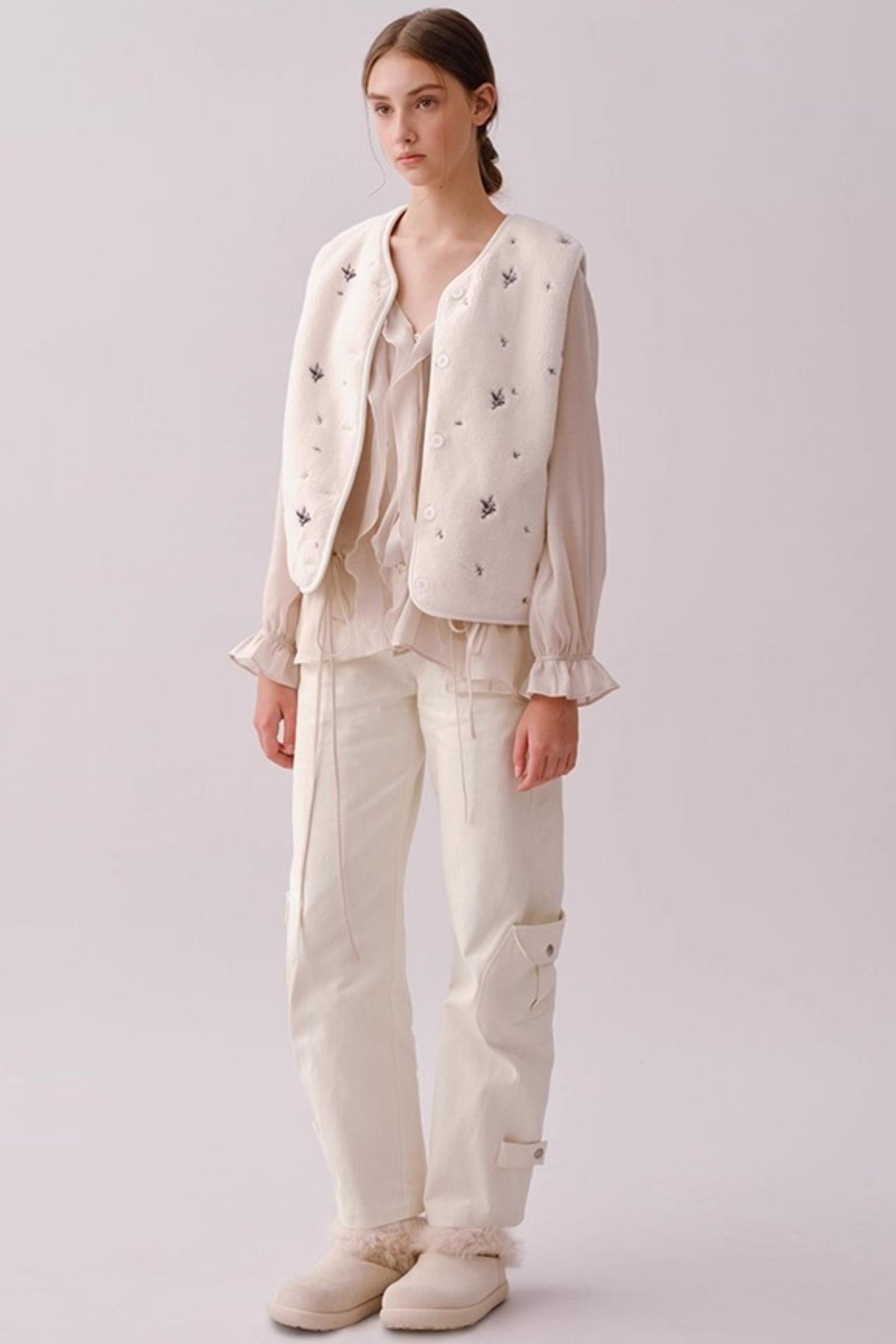 Rosa Retro Cotton Cargo Pants