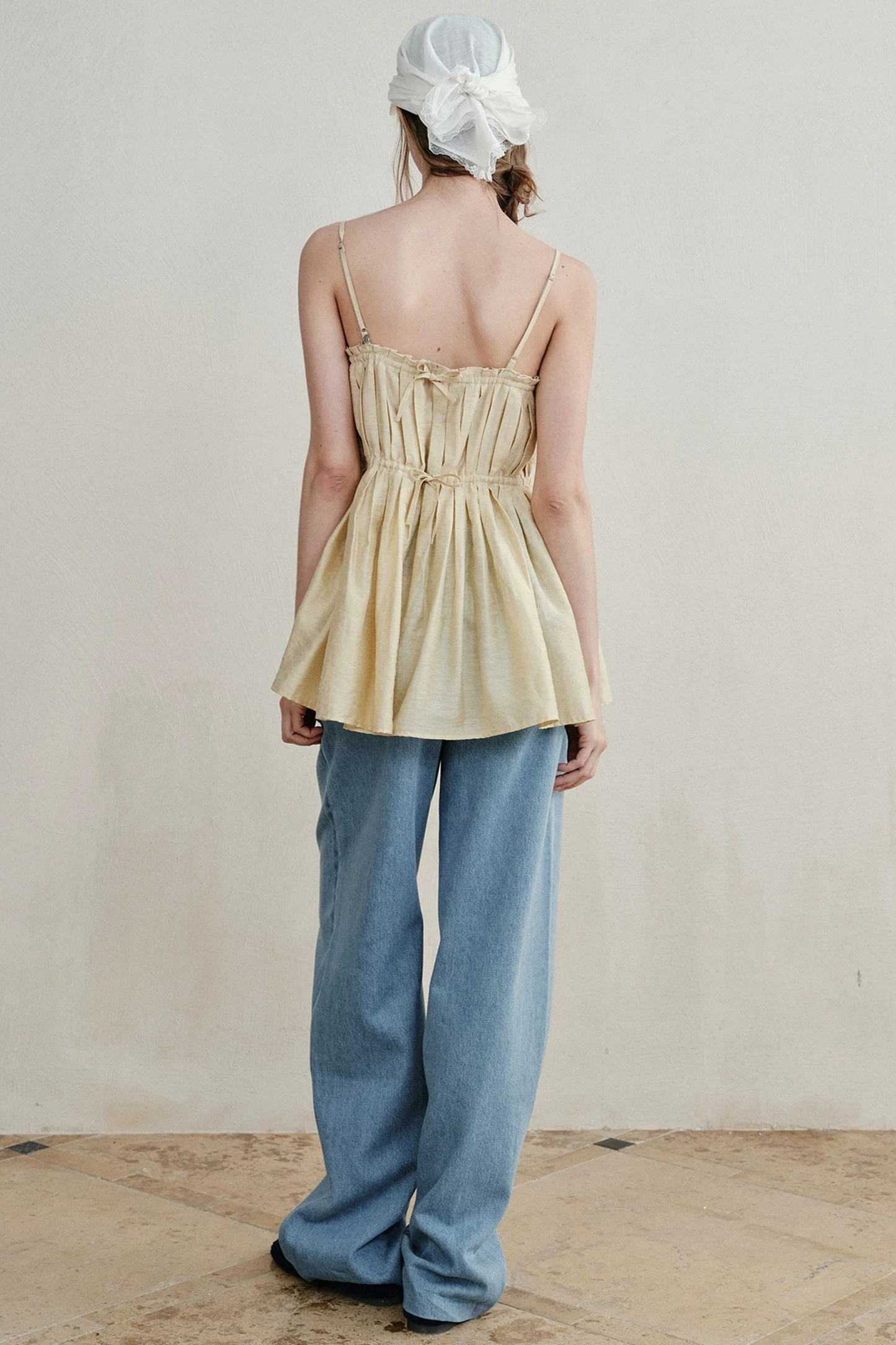 Romantic French Pleated Lace Dress