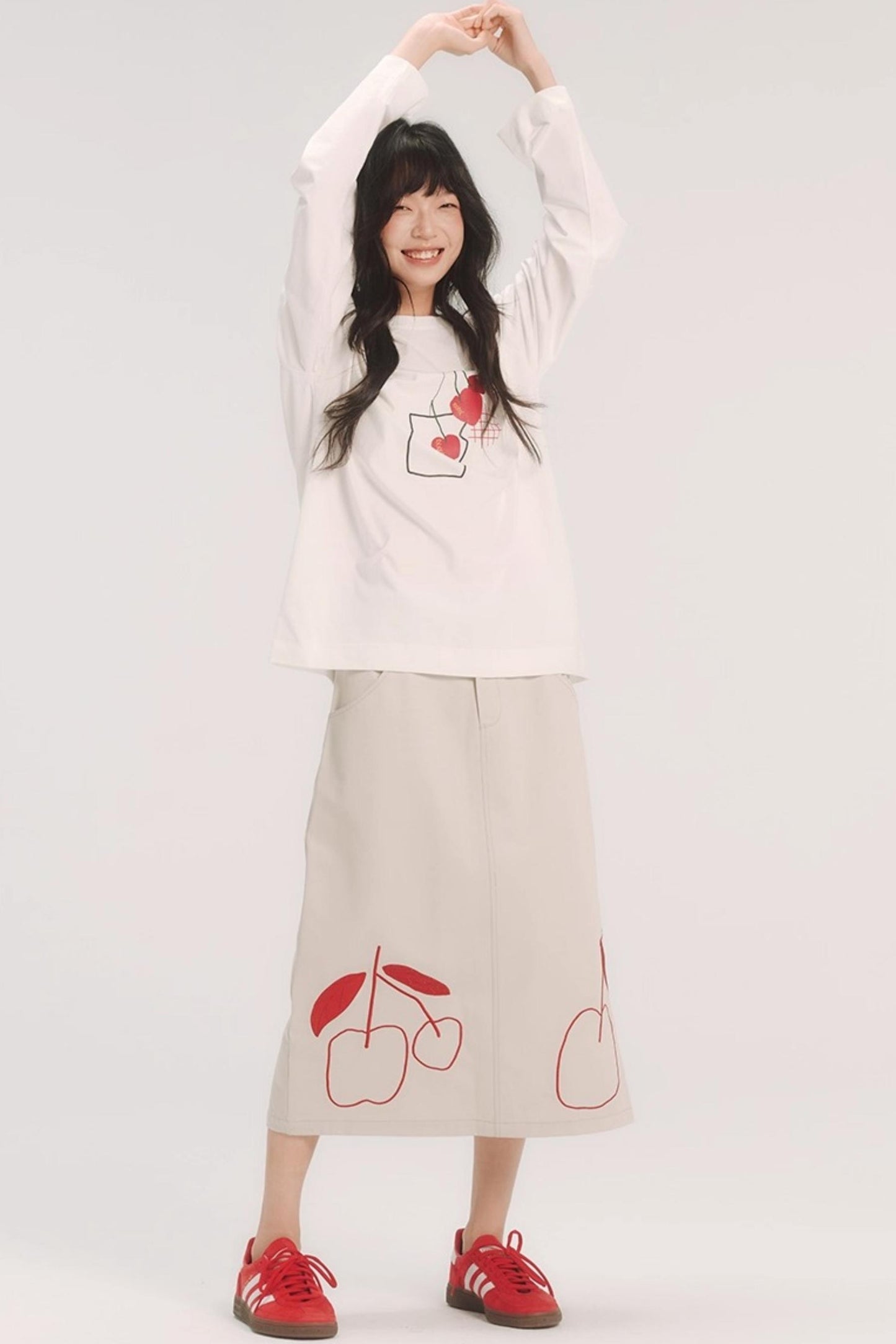 Cherry Print Graphic T-Shirt