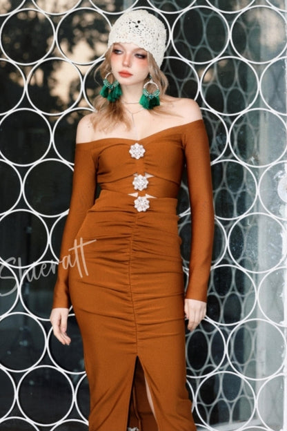 City Rhinestone Knit Dress