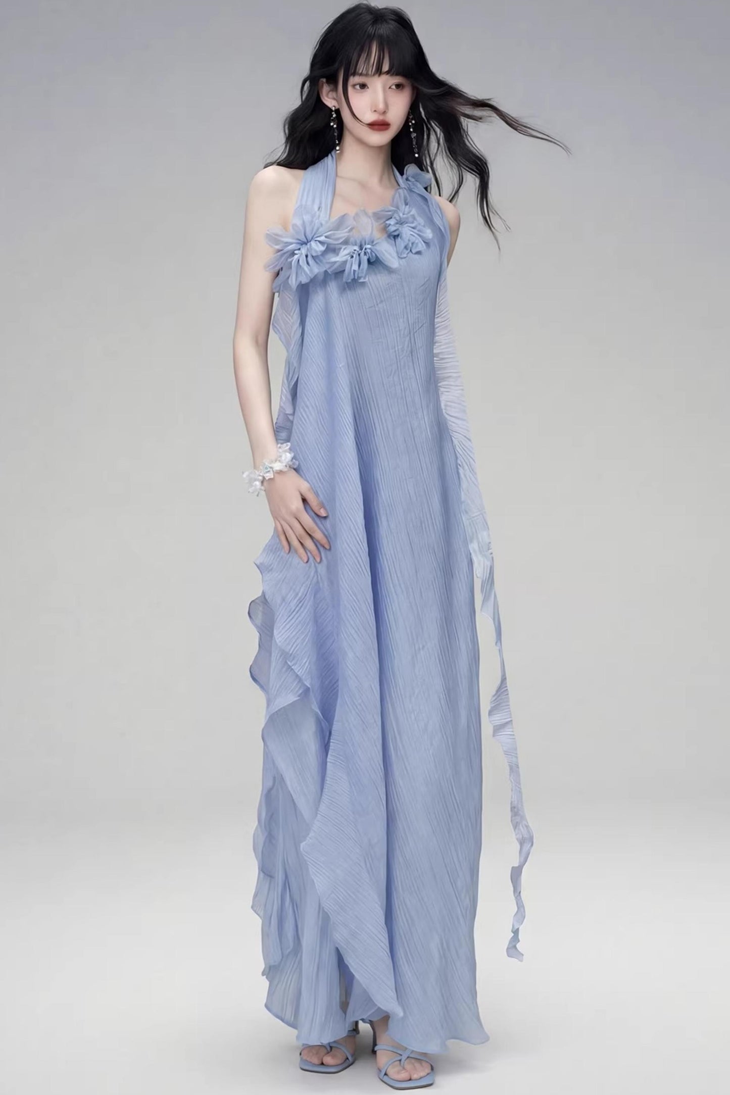 Halter Neck Design Long Dress