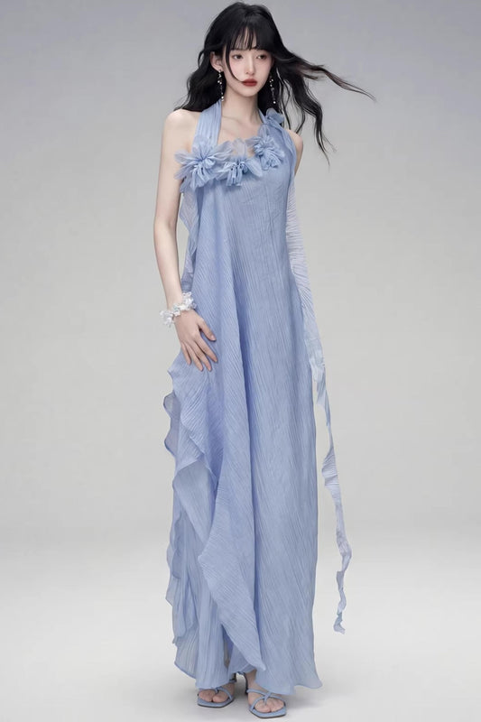 Halter Neck Design Long Dress