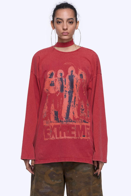 Backless Long Sleeve Tee