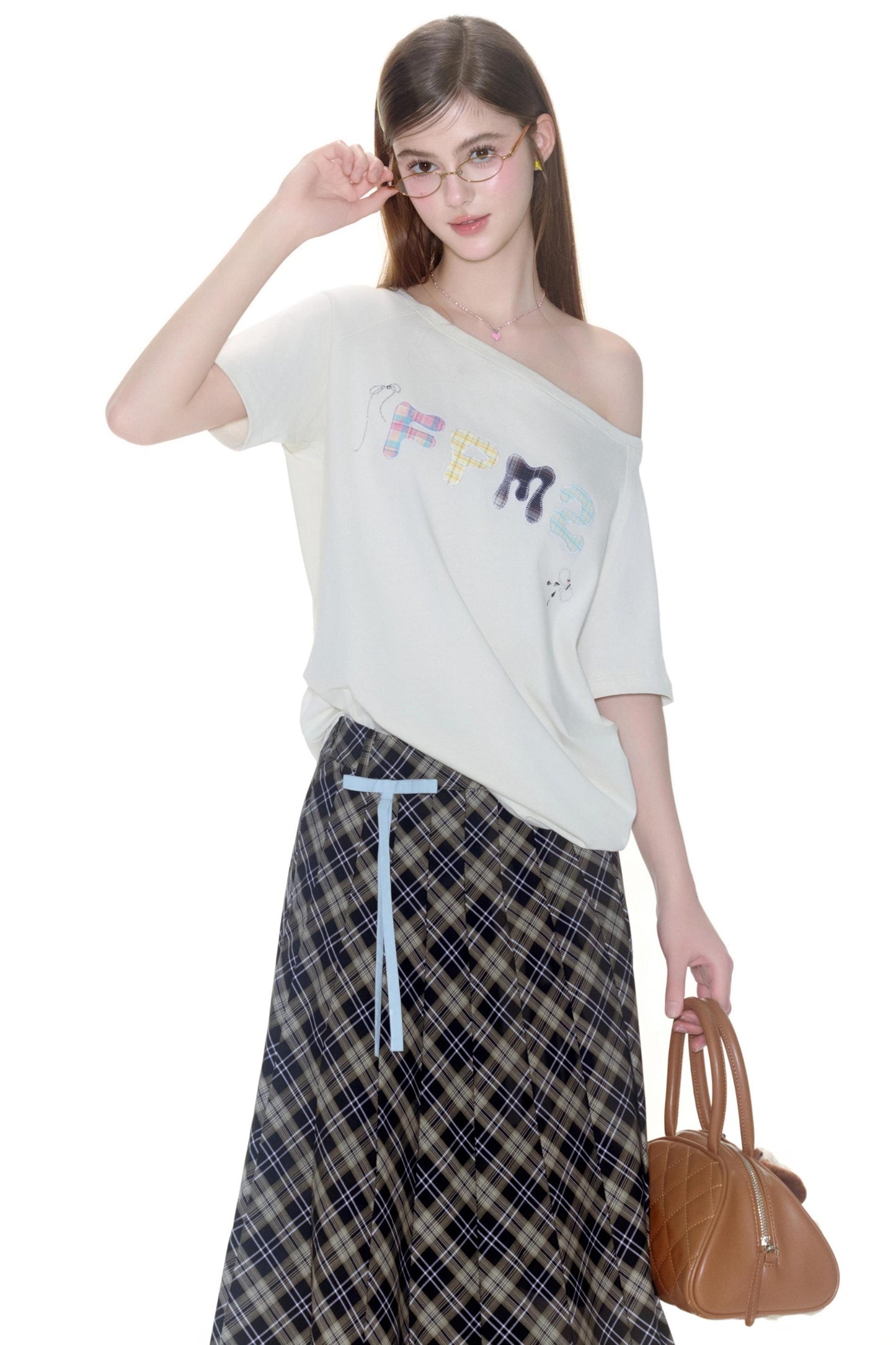 Embroidered College Tee