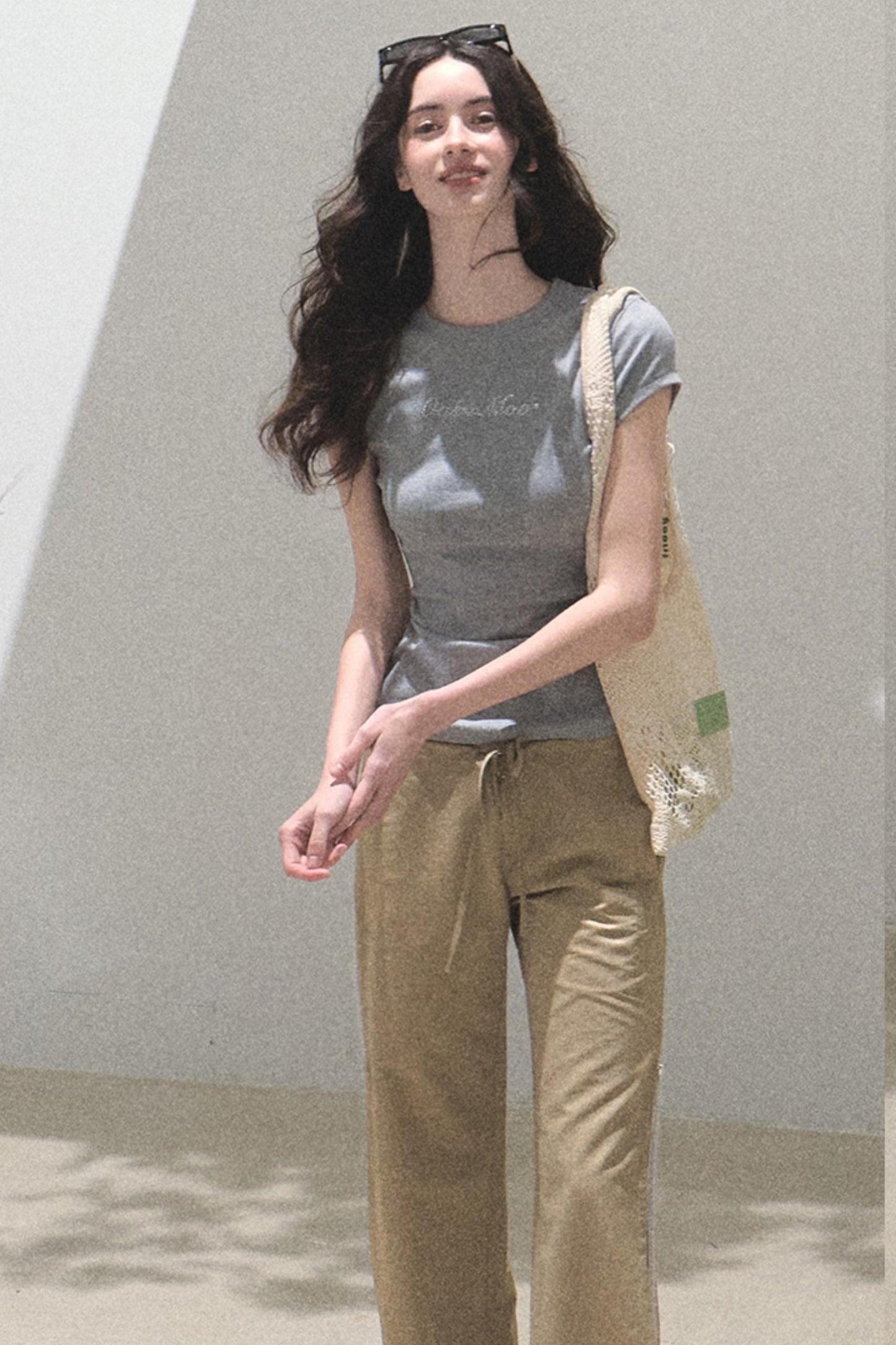 Copper Tencel Wide-Leg Pants