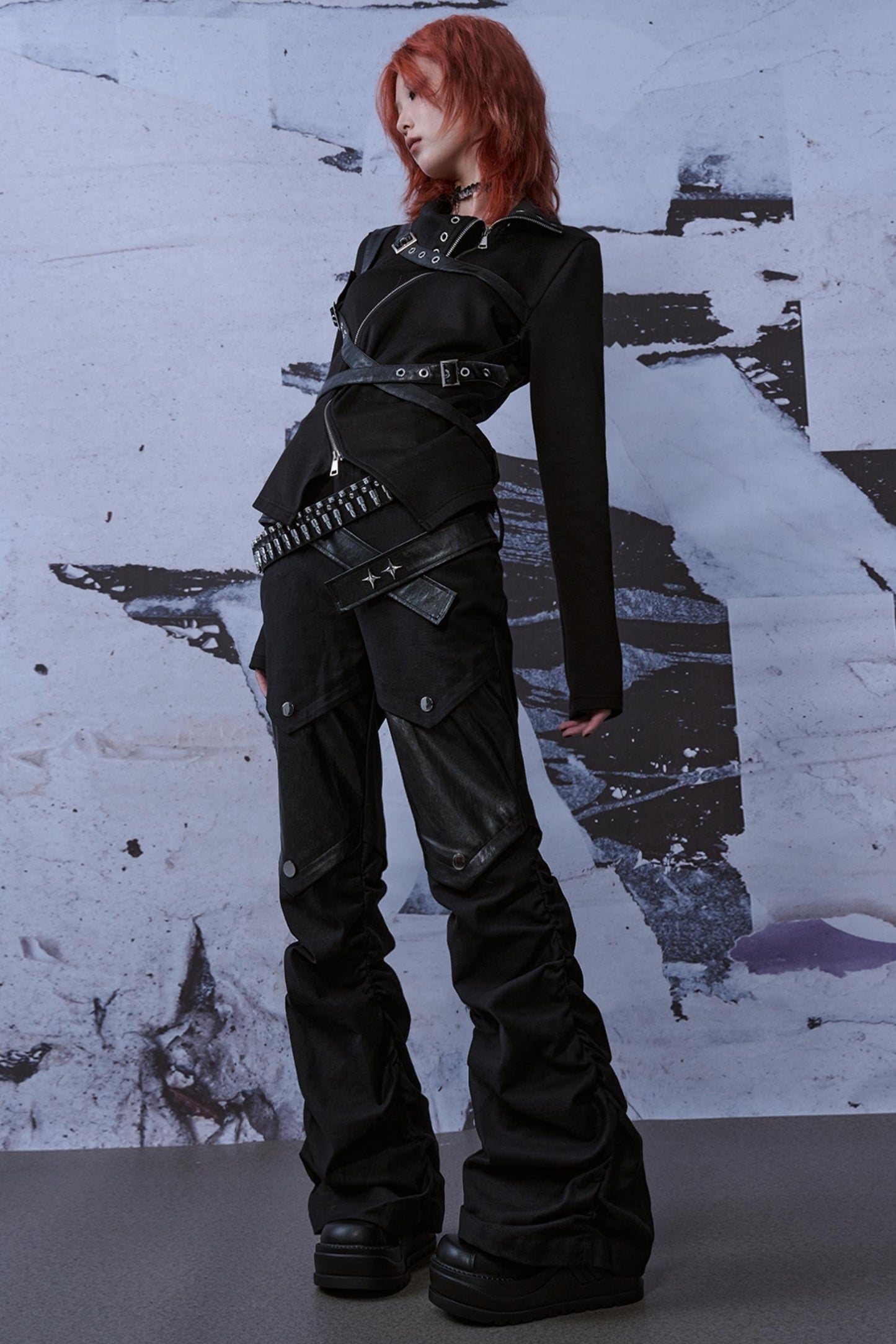 Street Style Patchwork Jeans