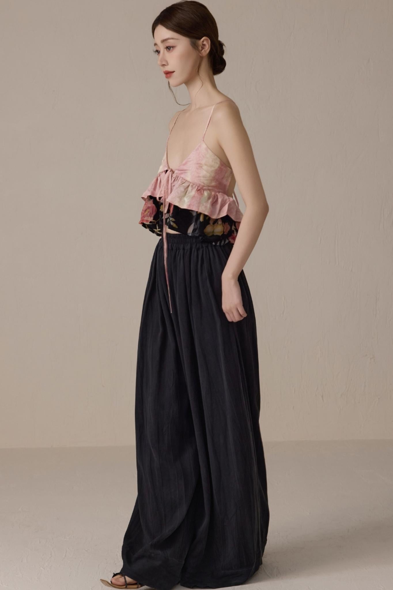 Romantic Pink V-Neck Camisole