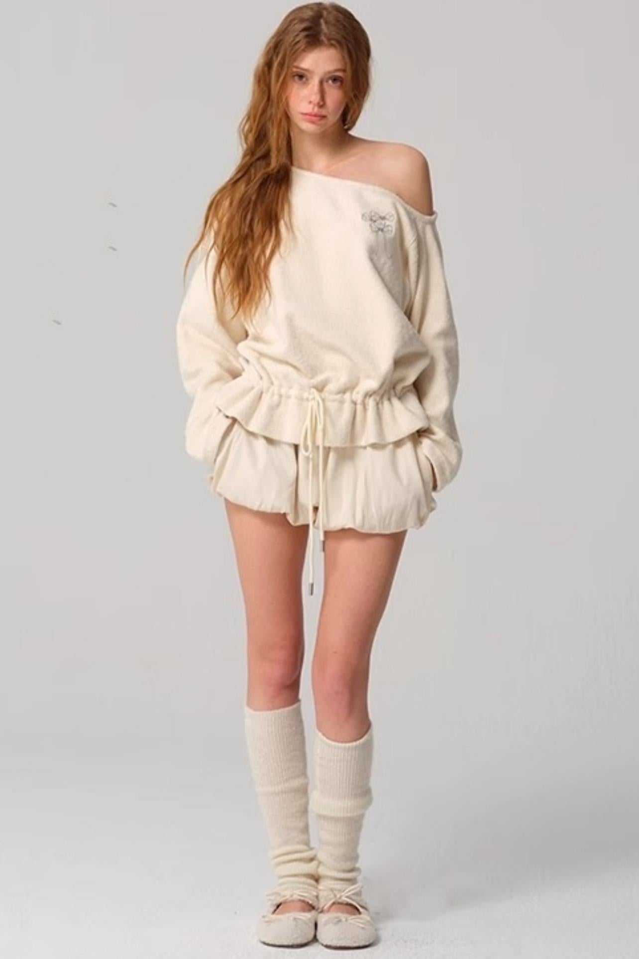 Vintage Two-Tone Tie-Blend Raglan Sweatshirt