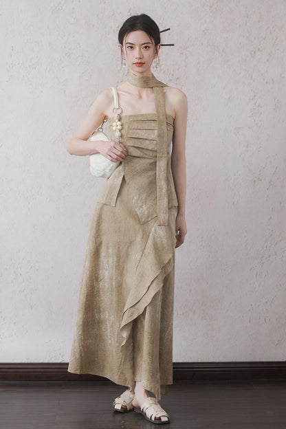 Oat-Dyed Lotus Leaf Ribbon Set