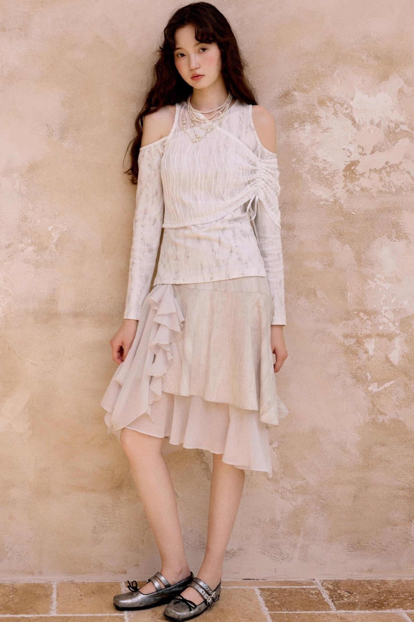 Korean Style Double-Hem Skirt