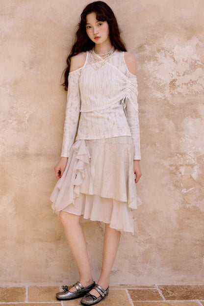 Korean Style Double-Hem Skirt