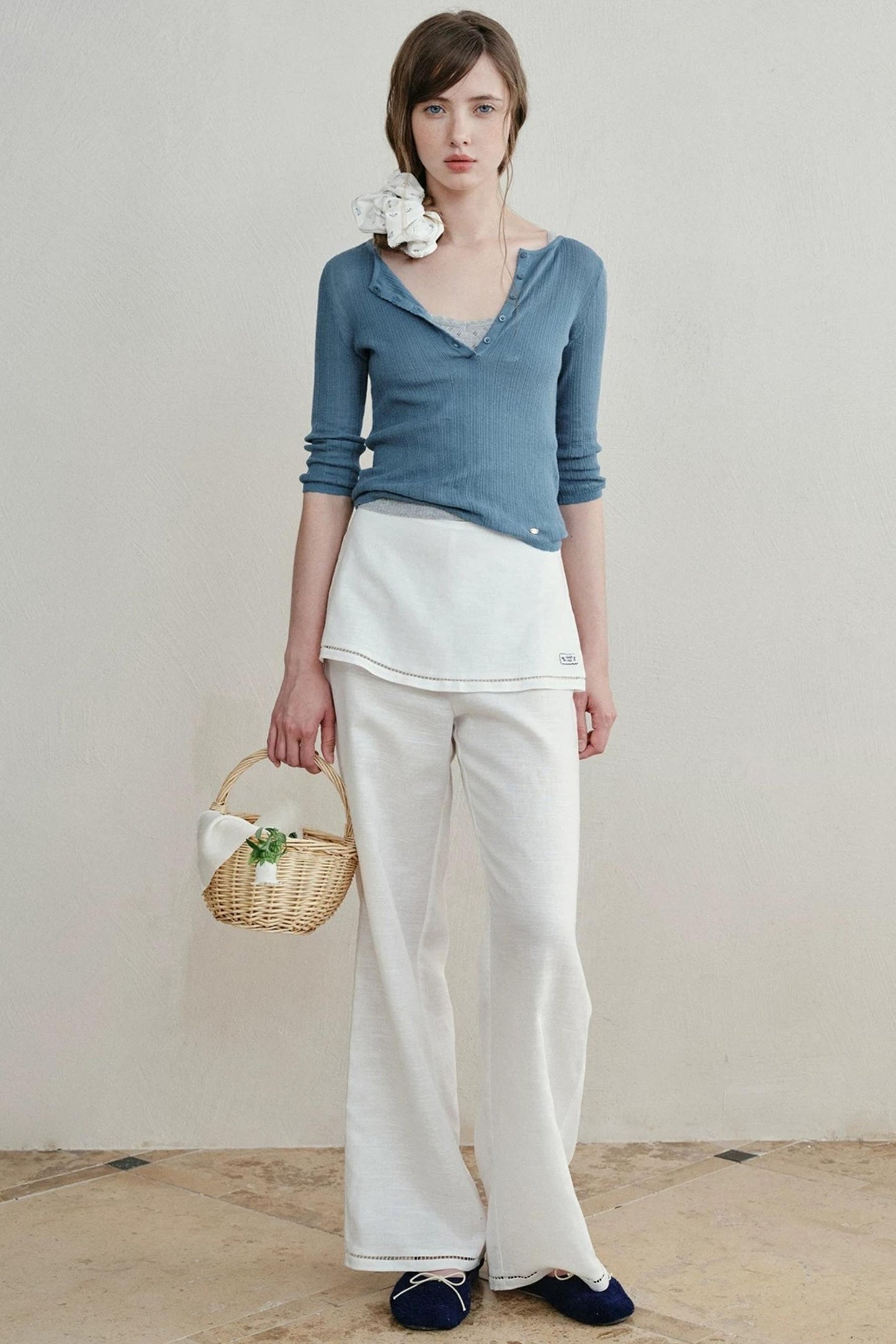 Minimalist Knit Henry Top