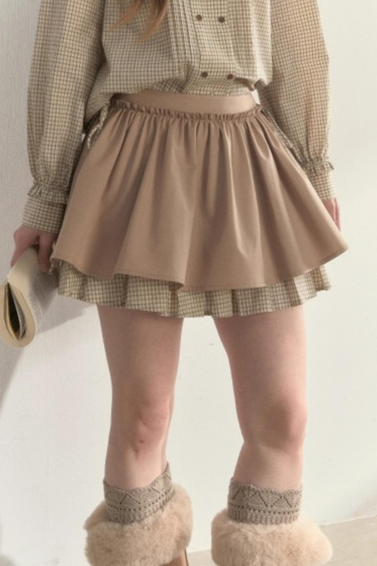 Retro Khaki Tutu Skirt