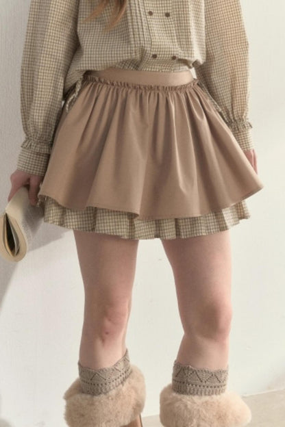 Retro Khaki Tutu Skirt