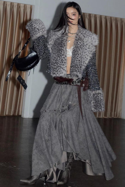 Loose Feeling Irregular Large Skirt