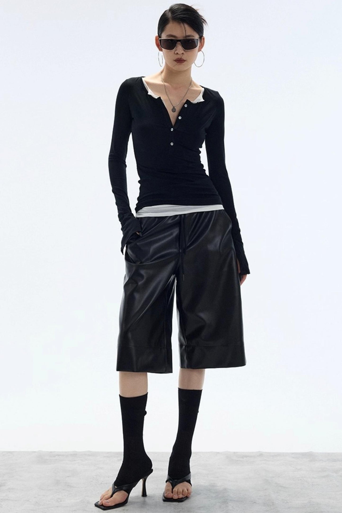 Autumn Leather Shorts