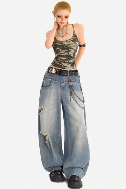 Camouflage Retro Tank Top