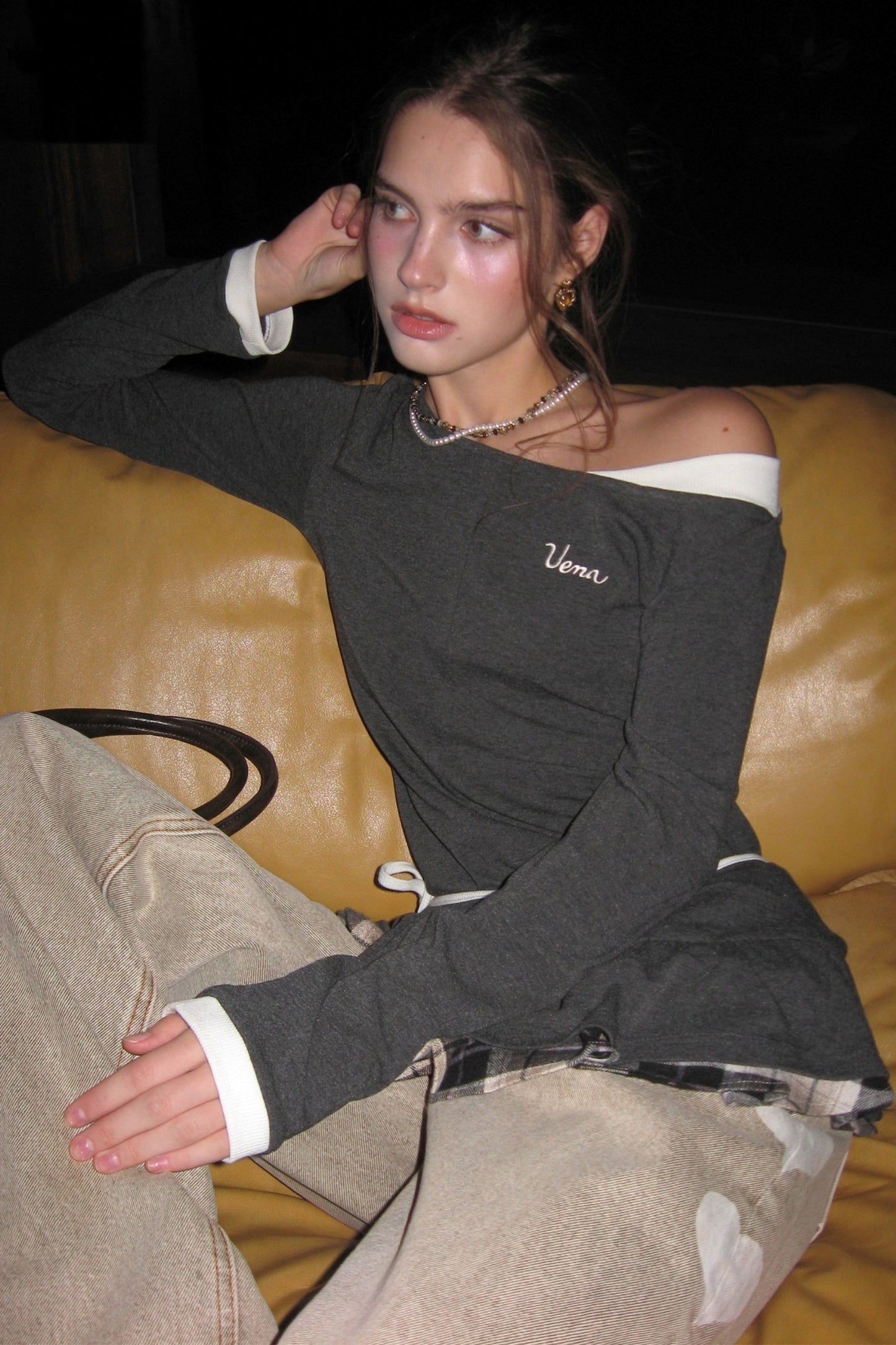 Knitted Crew Neck T-shirt