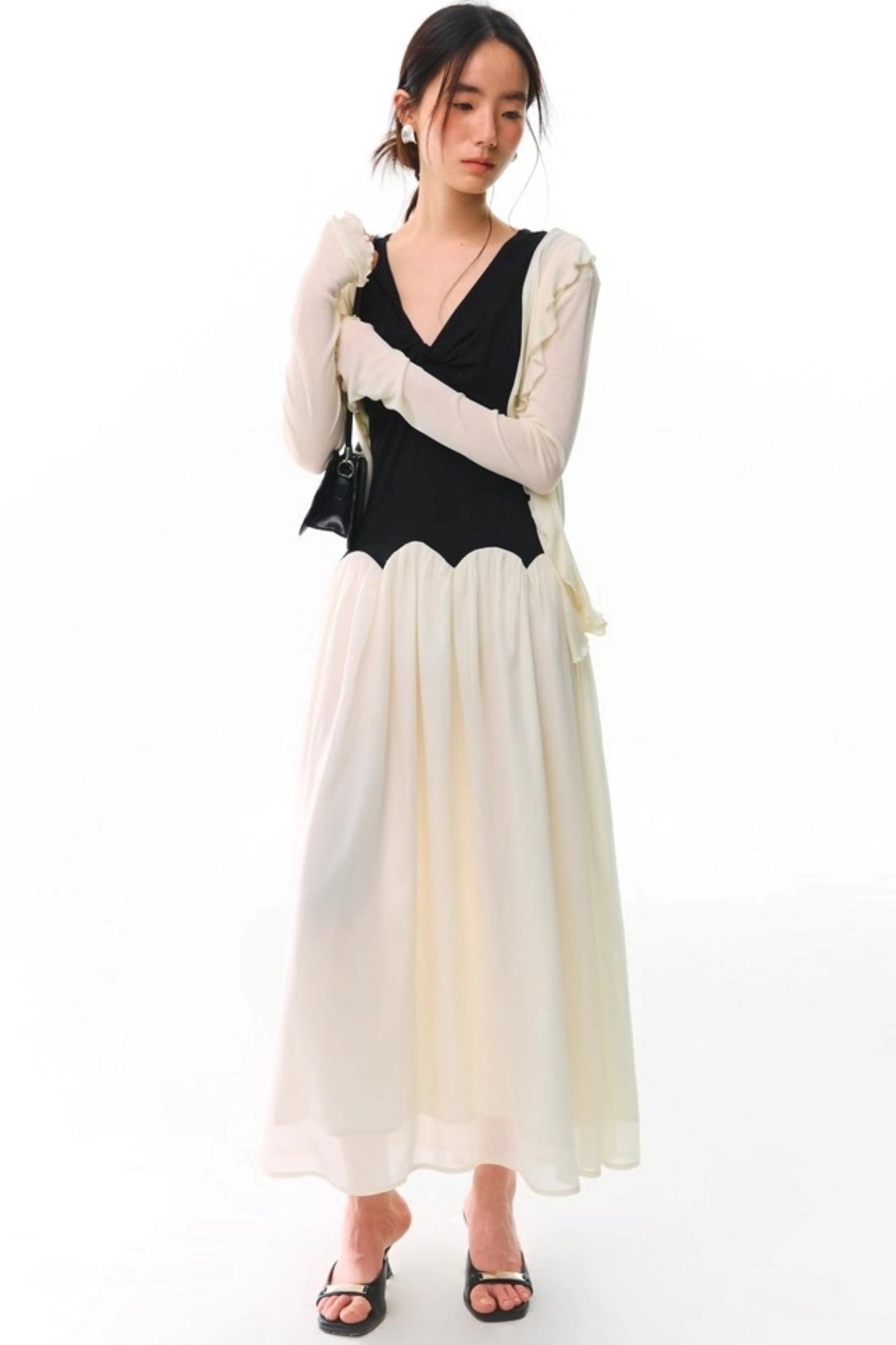 Sicilian Legend V-Neck Sleeveless Dress