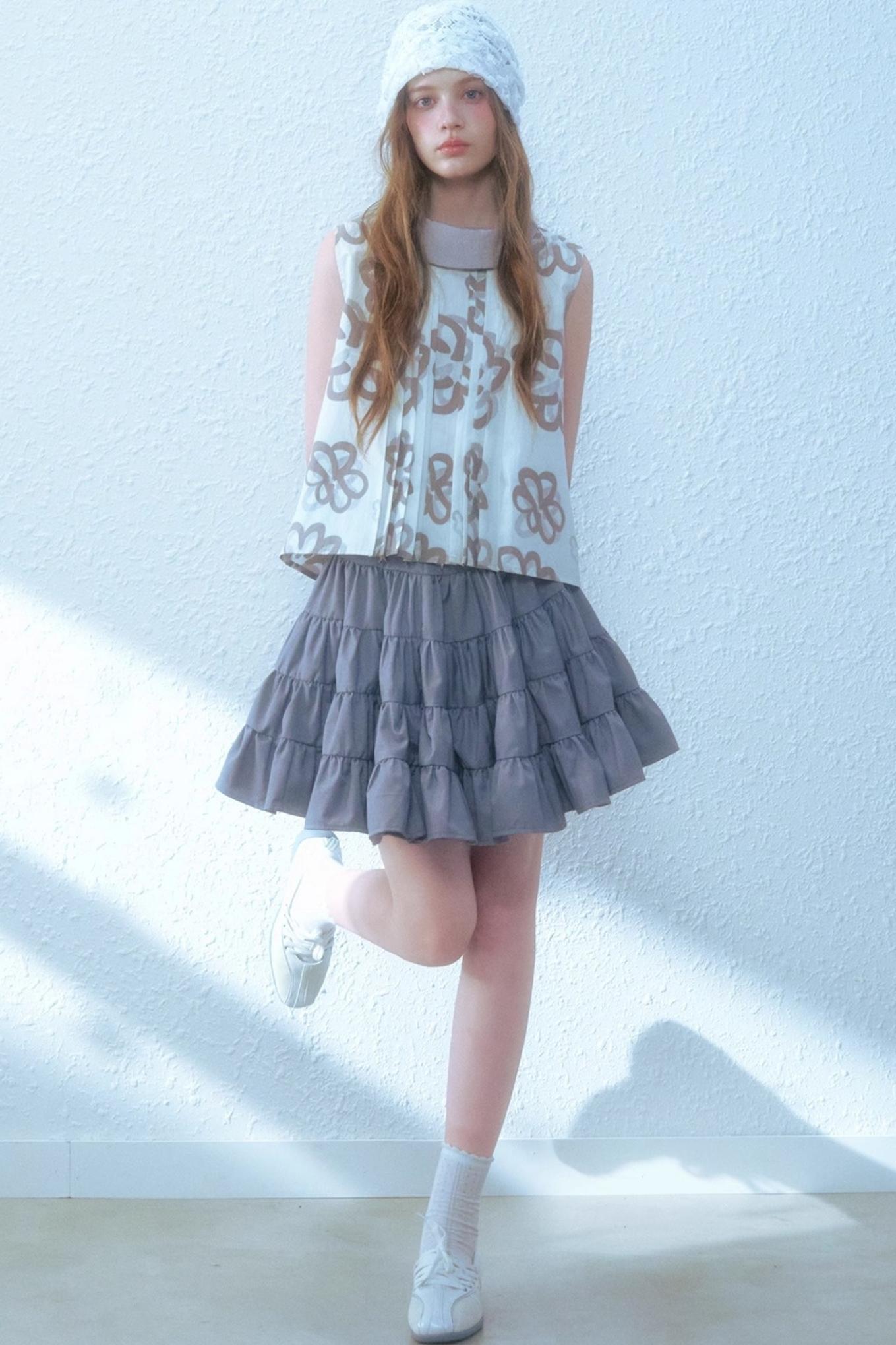 Floral Bow Back Blouse